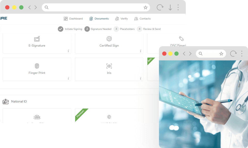 Circulate and approve documents securely with e-Signature